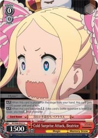 Cold Surprise Attack, Beatrice - Re:ZERO Memory Snow - Weiss Schwarz card