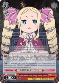 Magic-Release Season Strategy Meeting, Beatrice - Re:ZERO Memory Snow - Weiss Schwarz card