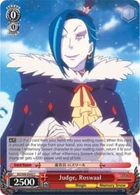 Judge, Roswaal - Re:ZERO Memory Snow - Weiss Schwarz card