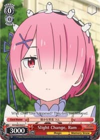 Slight Change, Ram - Re:ZERO Memory Snow - Weiss Schwarz card