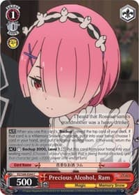 Precious Alcohol, Ram - Re:ZERO Memory Snow - Weiss Schwarz card