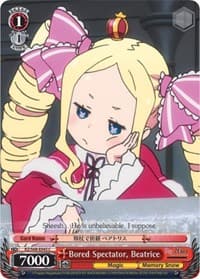 Bored Spectator, Beatrice - Re:ZERO Memory Snow - Weiss Schwarz card