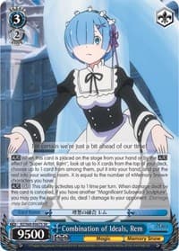 Combination of Ideals, Rem (SR) - Re:ZERO Memory Snow - Weiss Schwarz card