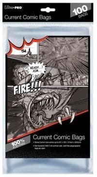 Current Size 6-7/8" X 10-1/2" Comic Bags (100-Pack) - Ultra Pro Comic and Magazine Bags and Boards - Collectible Storage card