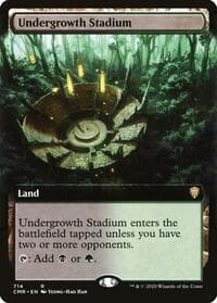 Undergrowth Stadium (Extended Art) - Commander Legends - Magic: The Gathering card