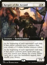 Keeper of the Accord (Extended Art) - Commander Legends - Magic: The Gathering card
