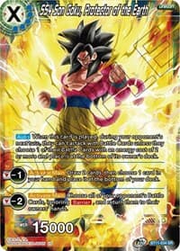 SS4 Son Goku, Protector of the Earth - Vermilion Bloodline - Dragon Ball Super: Masters card