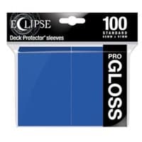 PRO-Gloss Eclipse Standard Deck Protector Sleeves - Pacific Blue (100-Pack) - Ultra Pro Card Sleeves - Card Sleeves card