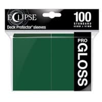 PRO-Gloss Eclipse Standard Deck Protector Sleeves - Forest Green (100-Pack) - Ultra Pro Card Sleeves - Card Sleeves card