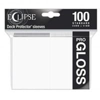 PRO-Gloss Eclipse Standard Deck Protector Sleeves - Artic White (100-Pack) - Ultra Pro Card Sleeves - Card Sleeves card