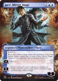 Jace, Mirror Mage (Borderless) - Zendikar Rising - Magic: The Gathering card