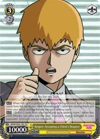 Reigen: Accepting a Client's Request - Mob Psycho 100 - Weiss Schwarz card