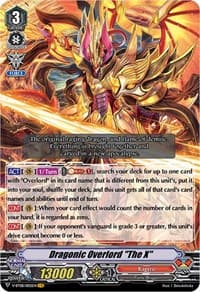 Dragonic Overlord "The X" - V-BT08: Silverdust Blaze - Cardfight Vanguard card