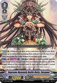 Supreme Heavenly Battle Deity, Susanoo - V-BT08: Silverdust Blaze - Cardfight Vanguard card