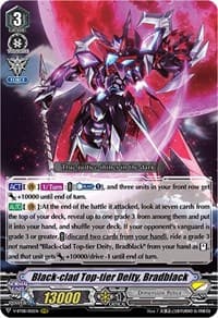 Black-clad Top-tier Deity, Bradblack - V-BT08: Silverdust Blaze - Cardfight Vanguard card