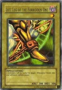 Left Leg of the Forbidden One - The Legend of Blue Eyes White Dragon - YuGiOh card