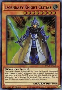 Legendary Knight Critias - Dragons of Legend: The Complete Series - YuGiOh card