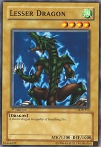 Lesser Dragon - The Legend of Blue Eyes White Dragon - YuGiOh card
