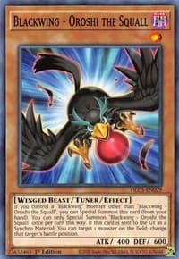 Blackwing - Oroshi the Squall - Dragons of Legend: The Complete Series - YuGiOh card