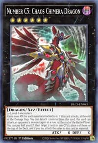 Number C5: Chaos Chimera Dragon - Dragons of Legend: The Complete Series - YuGiOh card