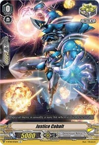 Justice Cobalt - V-BT08: Silverdust Blaze - Cardfight Vanguard card
