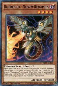 Raidraptor - Napalm Dragonius - Dragons of Legend: The Complete Series - YuGiOh card