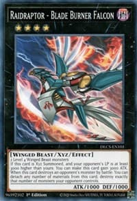 Raidraptor - Blade Burner Falcon - Dragons of Legend: The Complete Series - YuGiOh card