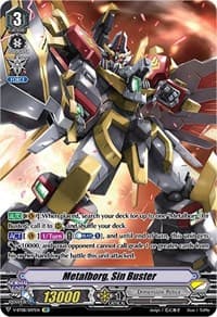 Metalborg, Sin Buster (SP) - V-BT08: Silverdust Blaze - Cardfight Vanguard card