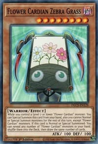 Flower Cardian Zebra Grass - Dragons of Legend: The Complete Series - YuGiOh card