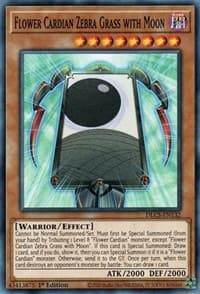 Flower Cardian Zebra Grass with Moon - Dragons of Legend: The Complete Series - YuGiOh card
