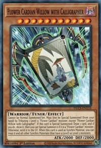 Flower Cardian Willow with Calligrapher - Dragons of Legend: The Complete Series - YuGiOh card