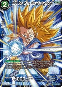 SS3 Son Goku, Overflowing Spirit - Vermilion Bloodline - Dragon Ball Super: Masters card