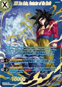 SS4 Son Goku, Protector of the Earth (SPR) - Vermilion Bloodline - Dragon Ball Super: Masters card