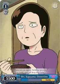 Mrs. Kageyama: Dinnertime - Mob Psycho 100 - Weiss Schwarz card