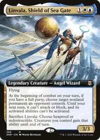 Linvala, Shield of Sea Gate (Extended Art) - Zendikar Rising - Magic: The Gathering card