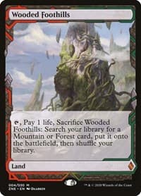 Wooded Foothills - Zendikar Rising Expeditions - Magic: The Gathering card