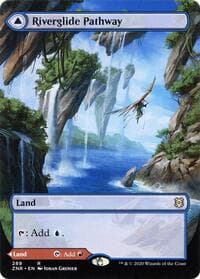 Riverglide Pathway (Borderless) - Zendikar Rising - Magic: The Gathering card