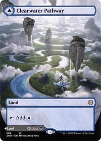 Clearwater Pathway (Borderless) - Zendikar Rising - Magic: The Gathering card