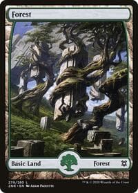 Forest (279) - Full Art - Zendikar Rising - Magic: The Gathering card