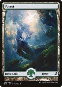 Forest (280) - Full Art - Zendikar Rising - Magic: The Gathering card