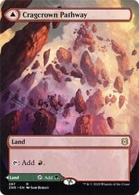 Cragcrown Pathway (Borderless) - Zendikar Rising - Magic: The Gathering card