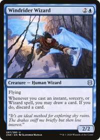 Windrider Wizard - Zendikar Rising - Magic: The Gathering card
