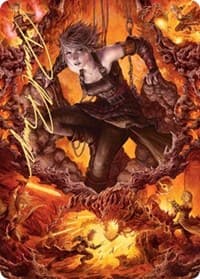 Nahiri, Heir of the Ancients Art Card (4/81) (Gold-Stamped Signature) - Art Series: Zendikar Rising - Magic: The Gathering card
