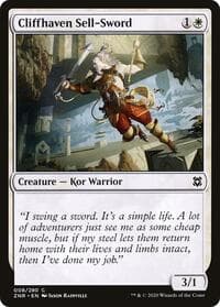 Cliffhaven Sell-Sword - Zendikar Rising - Magic: The Gathering card