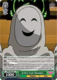 (LOL) Cult Member - Mob Psycho 100 - Weiss Schwarz card