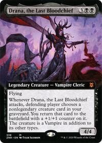 Drana, the Last Bloodchief (Extended Art) - Zendikar Rising - Magic: The Gathering card