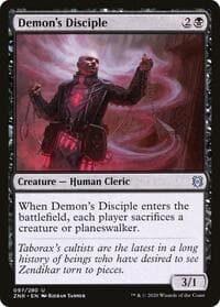 Demon's Disciple - Zendikar Rising - Magic: The Gathering card
