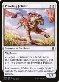 Prowling Felidar - Zendikar Rising - Magic: The Gathering card