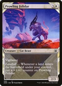 Prowling Felidar (Showcase) - Zendikar Rising - Magic: The Gathering card