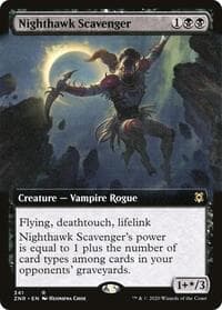 Nighthawk Scavenger (Extended Art) - Zendikar Rising - Magic: The Gathering card